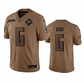 Men's Atlanta Falcons #6 Younghoe Koo 2023 Brown Salute To Setvice Limited Football Stitched Jersey Dyin,baseball caps,new era cap wholesale,wholesale hats